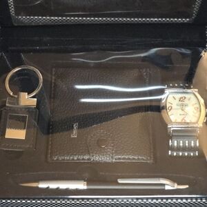 NEW Vintage/Y2K Element New York Mens Gift Box Set-Watch, Wallet, Keychain, Pen